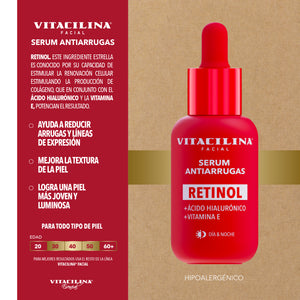 Serum Facial Antiarrugas Retinol 30mL