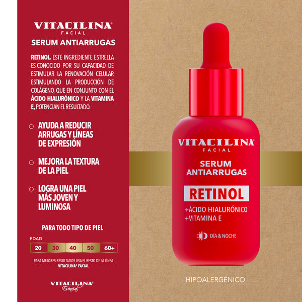 Serum Facial Antiarrugas Retinol 30mL